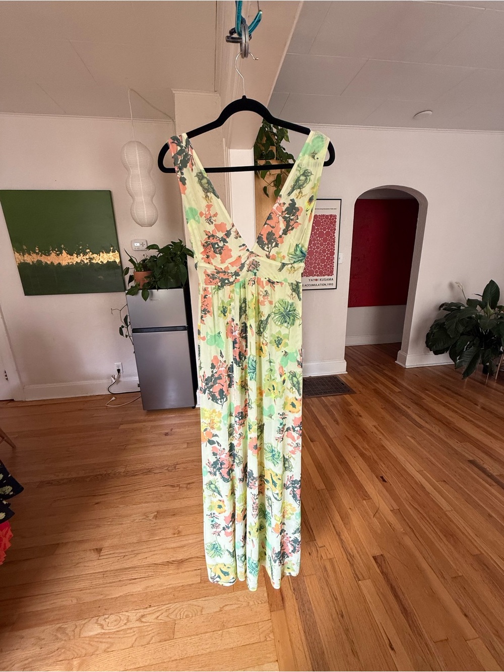 Maaji Clementina Floral Mesh Maxi Dress — M